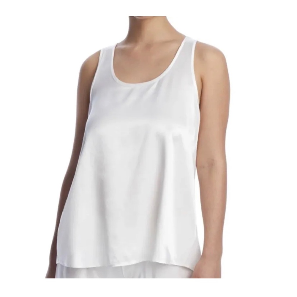 PJ Harlow Laura Satin Tank XS Pearl